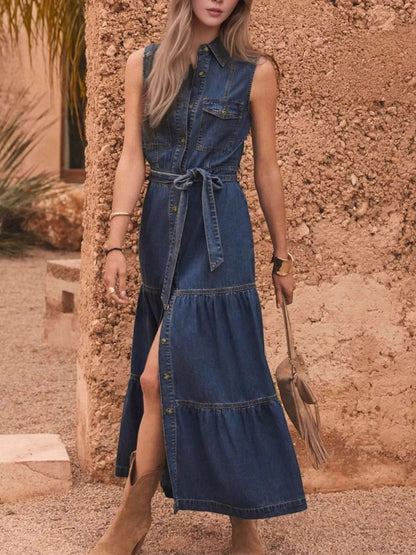 Catalina | Vestido Vaquero con Botones Frontales