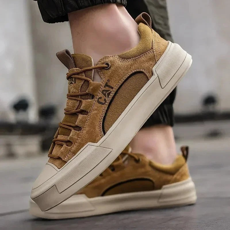 UrbanEdge - Zapatillas de Cuero Vegano Premium