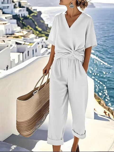 Luisa - Conjunto de Lino Elegante