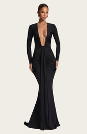 Vestido largo Tara - Negro