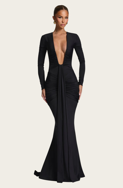 Vestido largo Tara - Negro