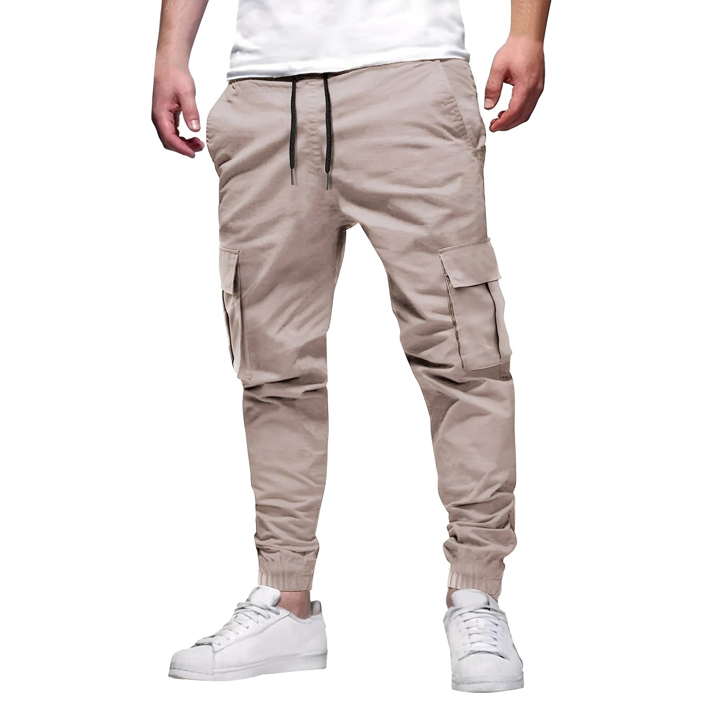Tevin - Pantalones cargo elásticos casuales y ajustados para hombre