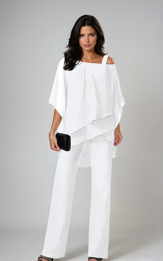Mariella™ | Conjunto de Dos Piezas con Capas Elegantes
