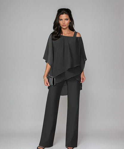 Mariella™ | Conjunto de Dos Piezas con Capas Elegantes