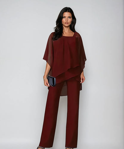 Mariella™ | Conjunto de Dos Piezas con Capas Elegantes