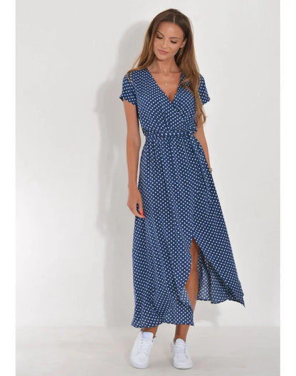 Julia | Vestido Elegante con Escote en V y Corte Moldeador