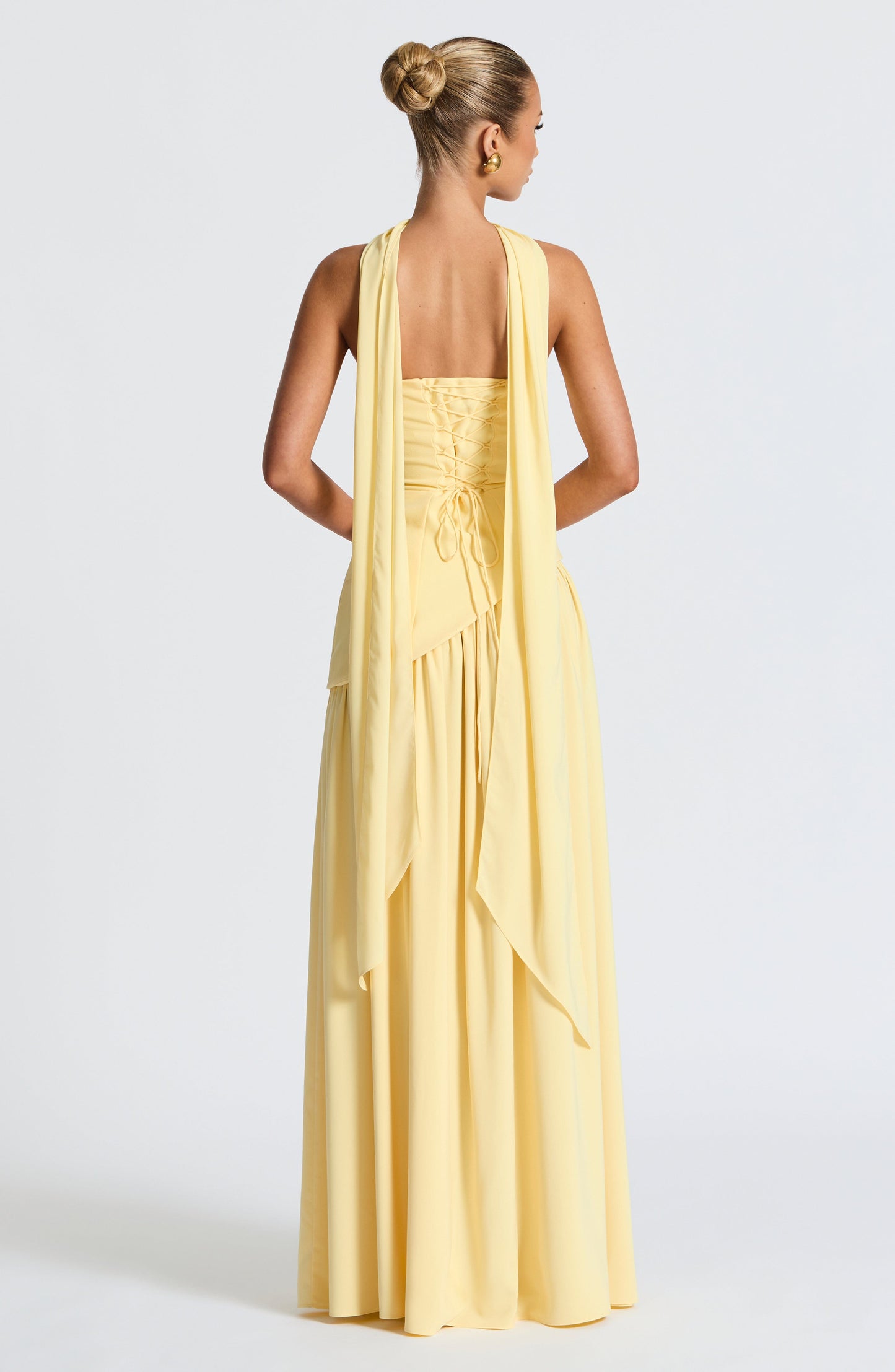 Marsel | Vestido Maxi Sin Tirantes para Mujer con Abertura Alta y Cintura Asimétrica