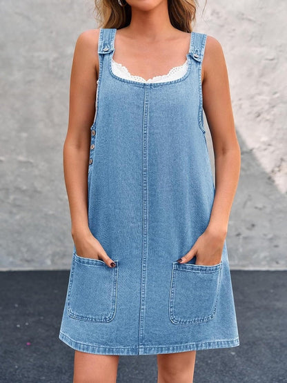 Lisa | Vestido Vaquero Tipo Peto Casual