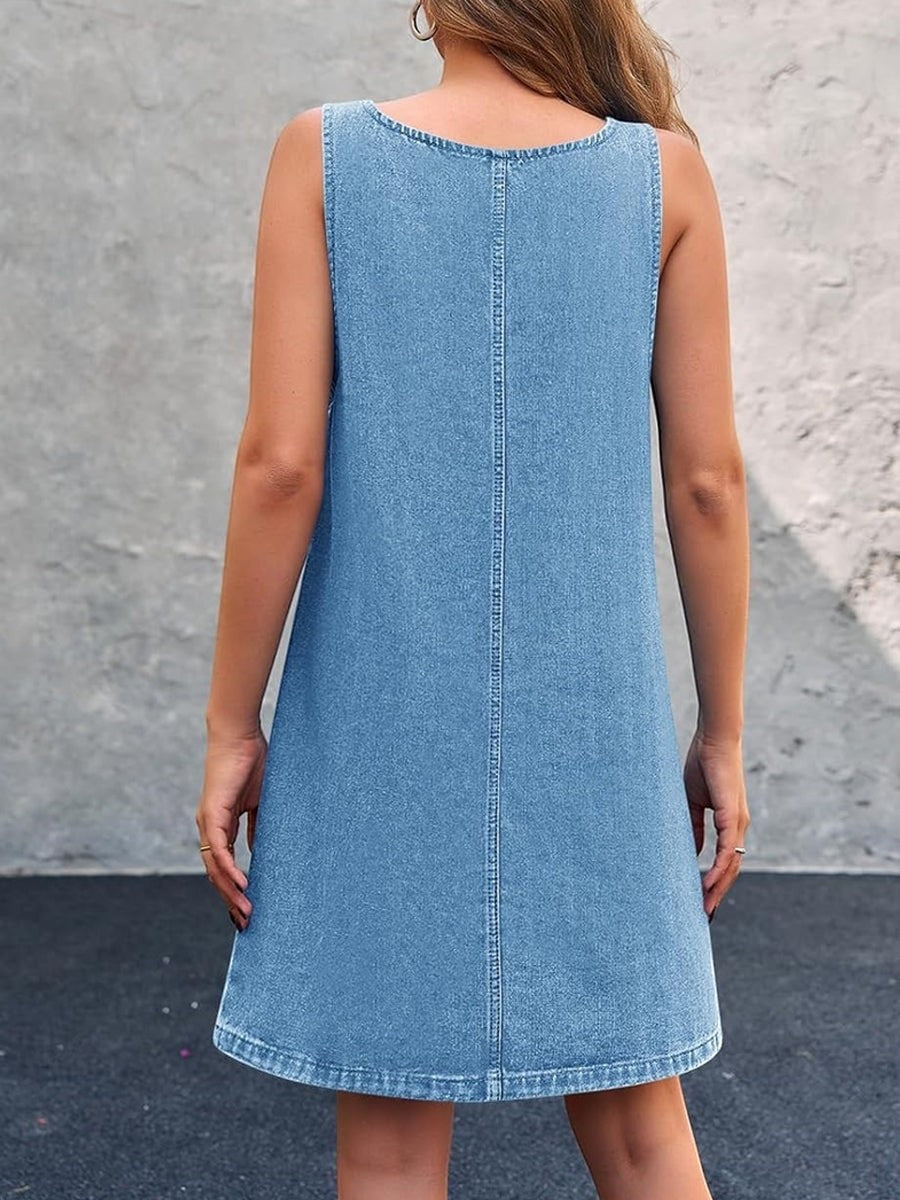Lisa | Vestido Vaquero Tipo Peto Casual