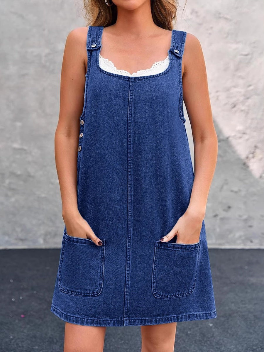 Lisa | Vestido Vaquero Tipo Peto Casual