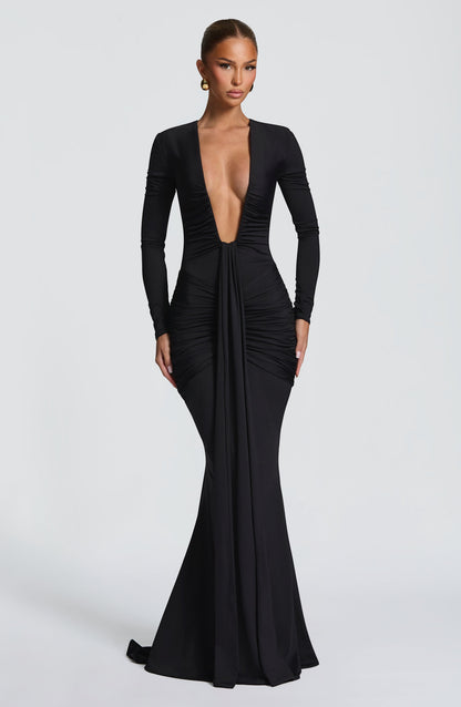 Vestido largo Tara - Negro