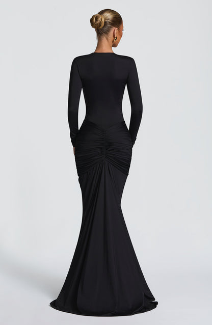 Vestido largo Tara - Negro