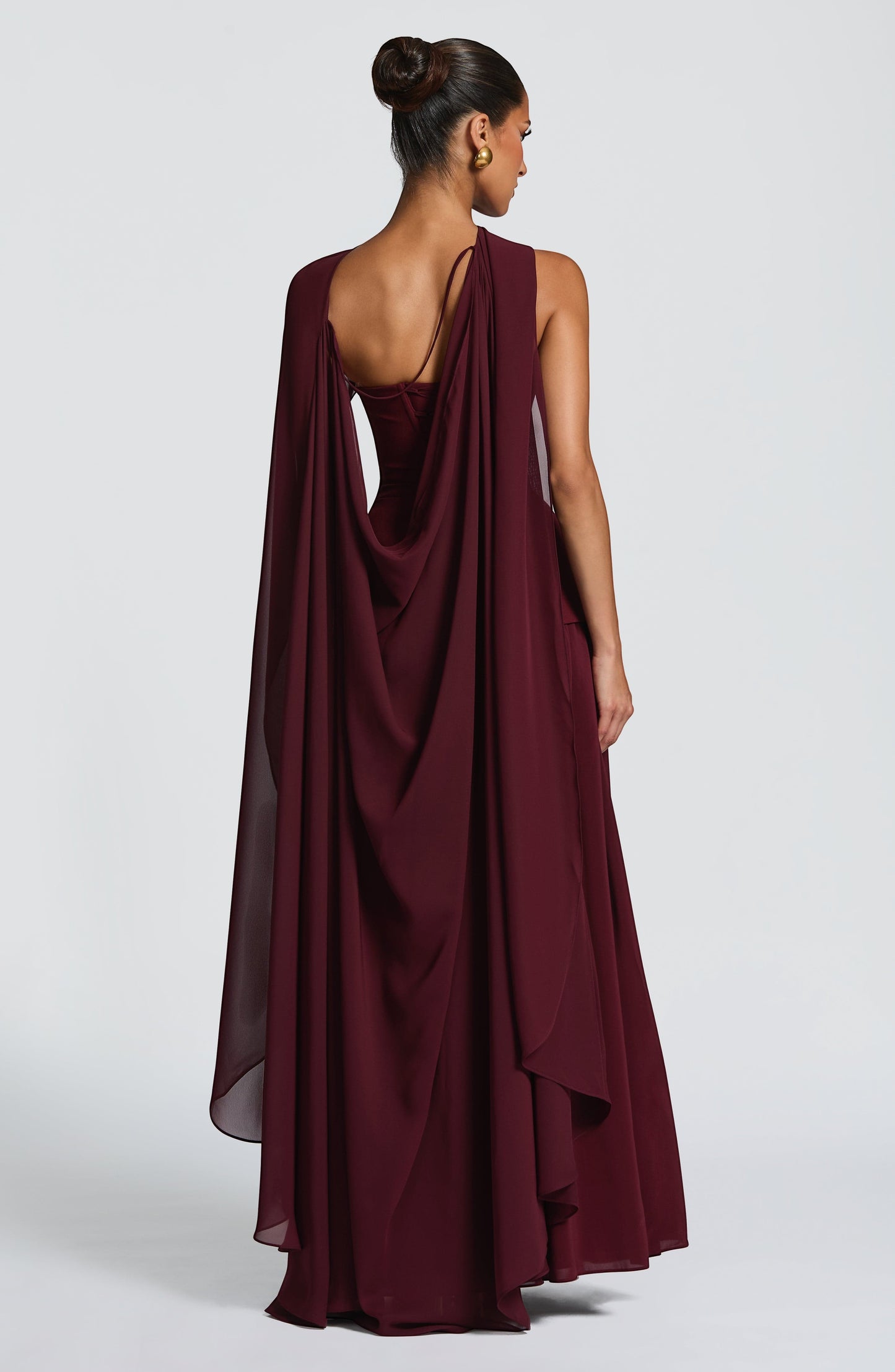 Vestido largo Vietta - Lacado Cereza